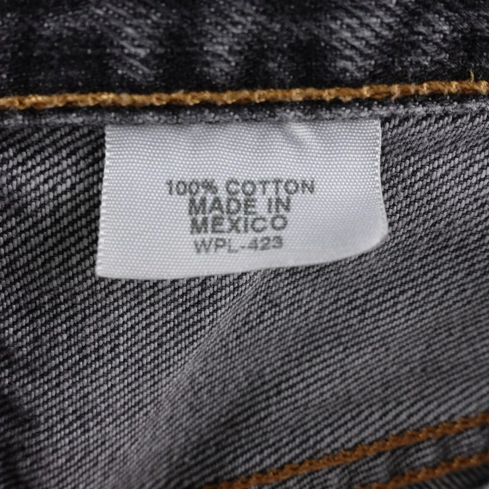 Vintage Levi Strauss 501XX Mens Black Distressed Denim‎ Jeans Fits 34x31